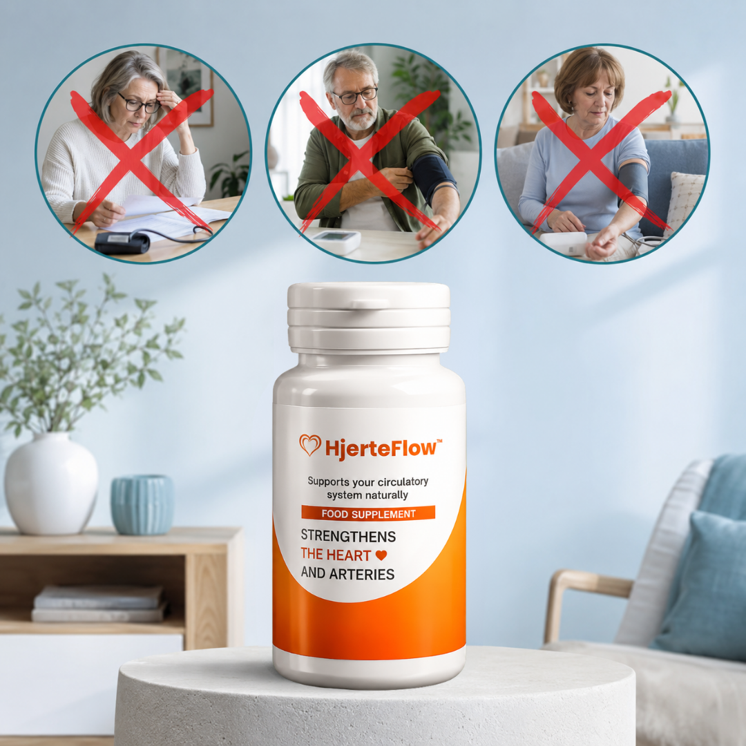 HjerteFlow™ Øjeblikkelige hjerte- og kredsløbskapsler | Renser op til 93 % af blodkarrene på 3 dage!