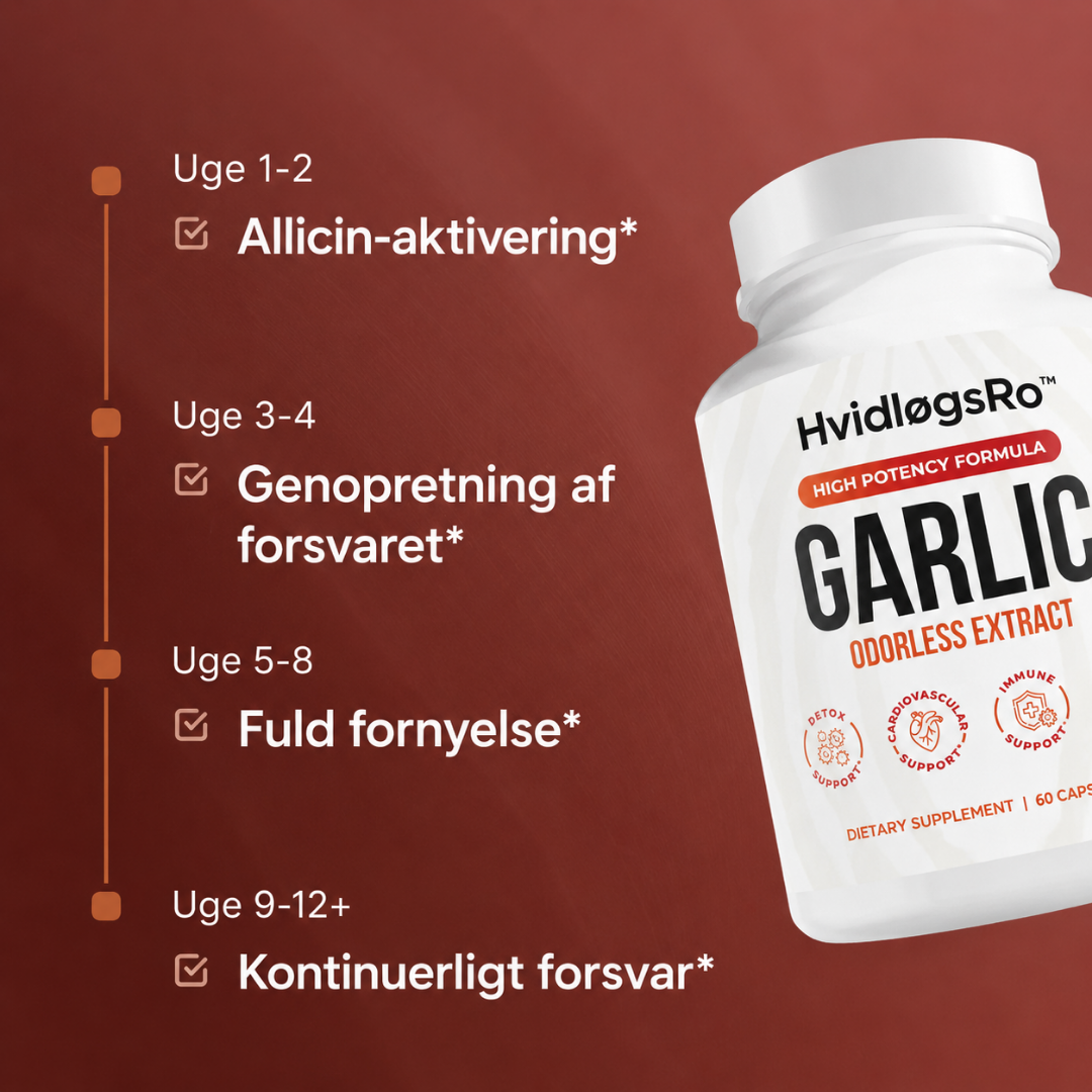 HvidløgsRo™ - Dagligt hvidløgsekstrakt til støtte for immunforsvar og fordøjelse