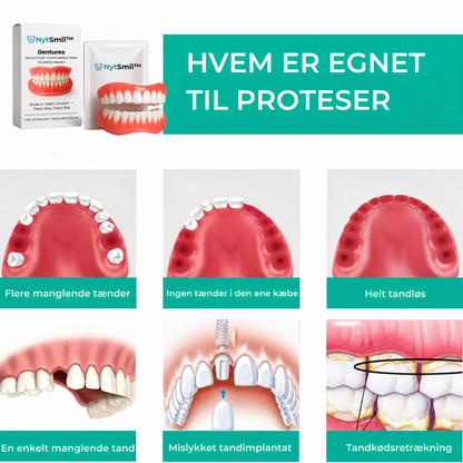 NytSmil™ Tandproteser | Få dit naturlige smil tilbage på 3 minutter