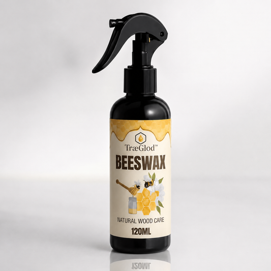 TræGlød™ – Naturlig bivoks-spray til træ og møbler