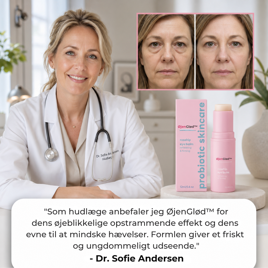 ØjenGlød™ - Øjenbalsam | Opnå op til 87 % fastere og mere løftede øjenlåg på kun 2 timer