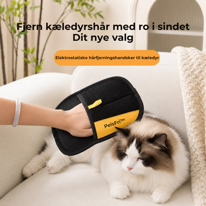 PelsFri™- Handsker til fjernelse af dyrehår – Bare gnid, og rengør dit hjem