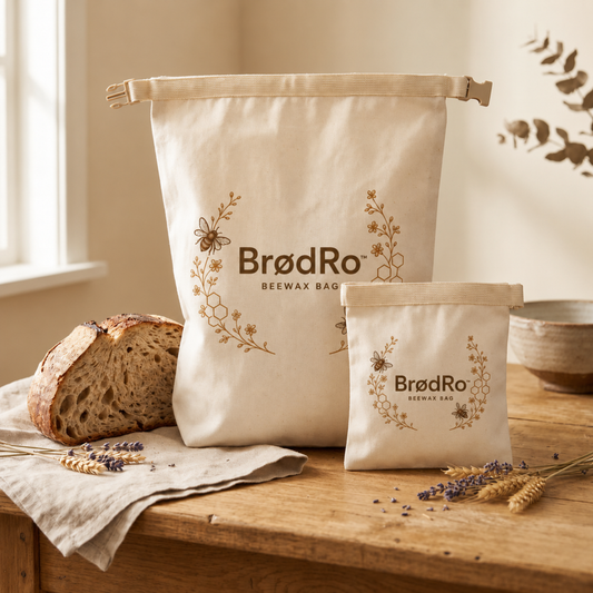 BrødRo™ - Økologisk bivoks-brødpose – 100 % bomuld