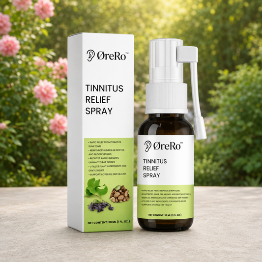 ØreRo™ - Tinnitusspray | Beroliger, lindrer og dæmper øresusen med op til 98 % på 24 timer!