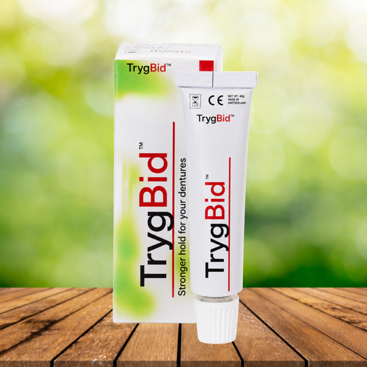 TrygBid™ - Hold dine tandproteser sikkert på plads – hver dag