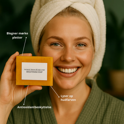 Glødende Citronsæbe ™ – Citron og gurkemejesæbe - Renhed uden kemi.