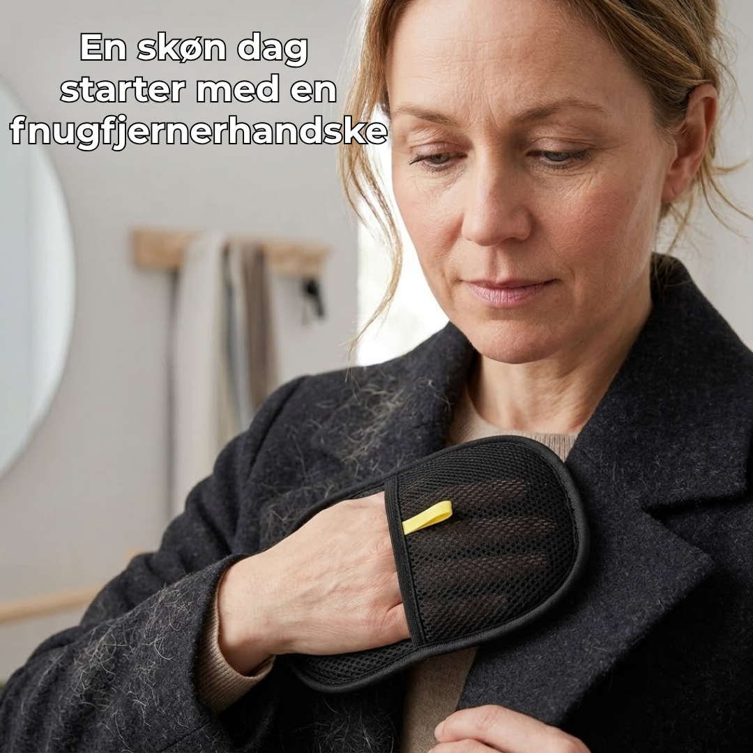 PelsFri™- Handsker til fjernelse af dyrehår – Bare gnid, og rengør dit hjem