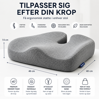NordFlex™ Ergonomisk Sædepude Komfort der støtter dig hele dagen