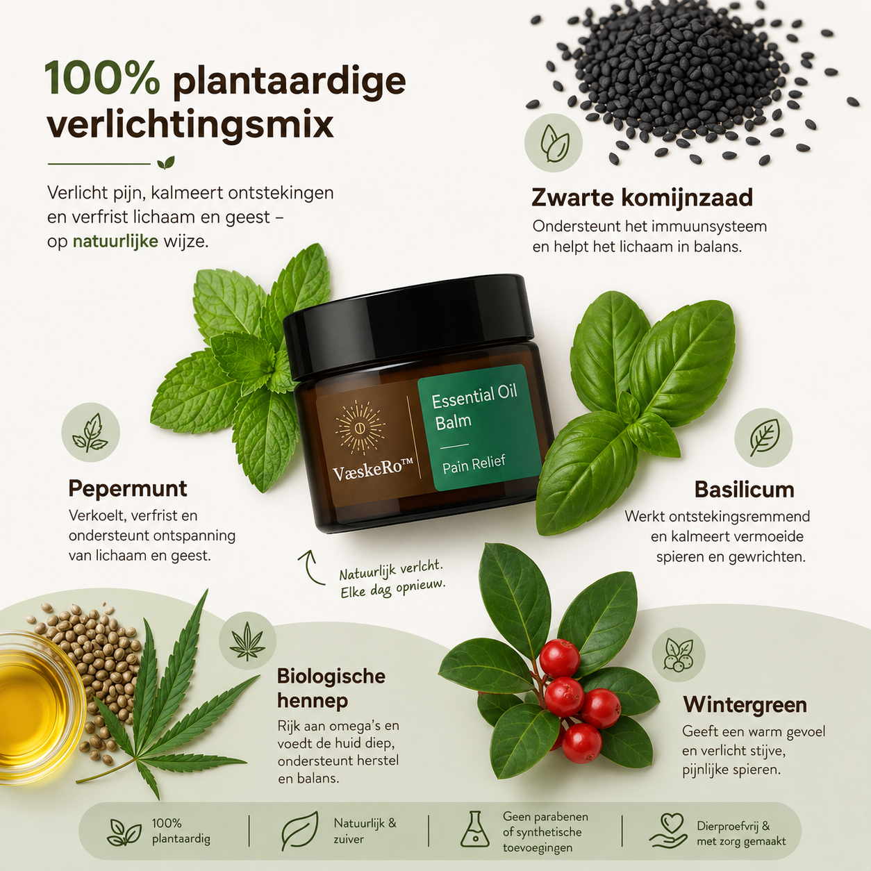 VæskeRo™ – Smertelindrende Plantebaseret Balm