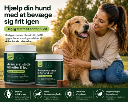 FlexHund™ – Velsmagende Ledsnacks med Glucosamin & Grønlæbet Musling
