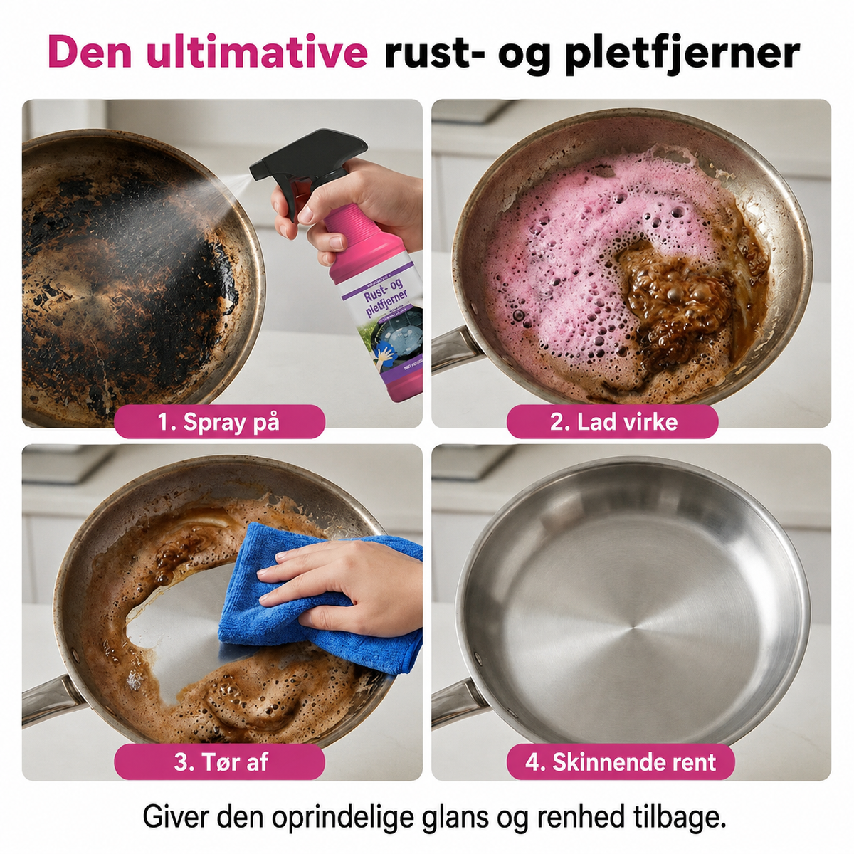 🍃SortStål højtydende affedtningsspray til grill