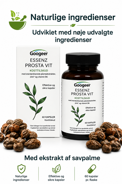 Googeer Essenz Prosta Vit | Premium Formel til Mænd – 60 Kapsler