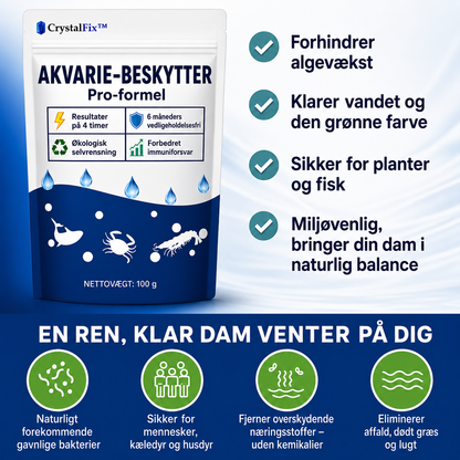 KlarDam™ Vandbehandling | Synligt klart vand på 24 timer!