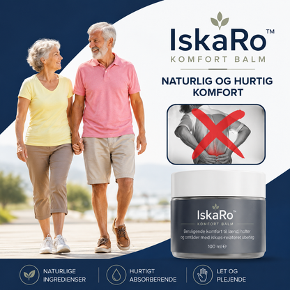 IskaRo™ Komfort Balm Balm Fjerner iskias- og hoftesmerter på bare 5 minutter