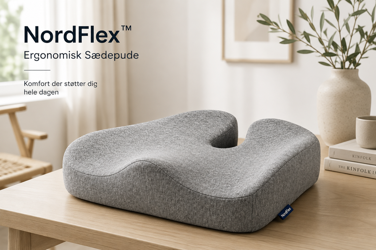 NordFlex™ Ergonomisk Sædepude Komfort der støtter dig hele dagen