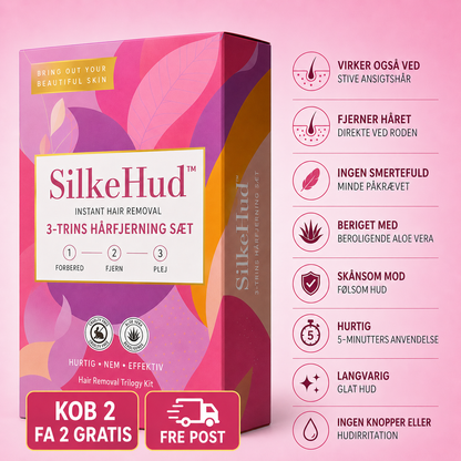 SilkeHud™ Instant Hårfjerning 3-Trins Sæt