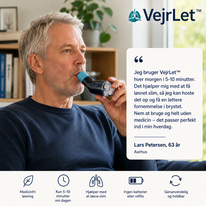 VejrLet™ inhalator | Rens dine lunger og træk vejret frit på 5 dage